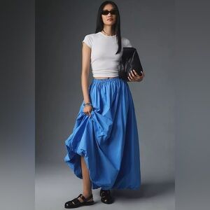 Anthropologie bubble maxi skirt